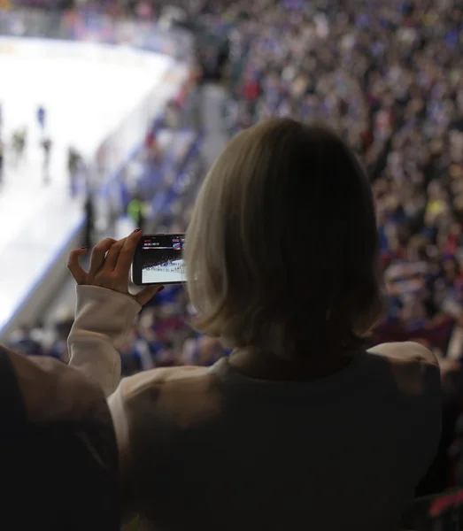 Gioco di hockey su ghiaccio — Foto Stock