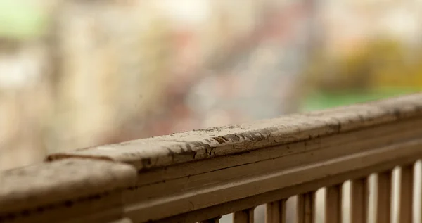 Old wooden railing — Stock Photo, Image