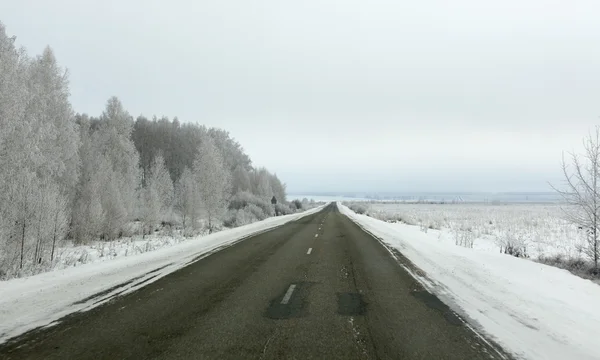 Út, télen — Stock Fotó