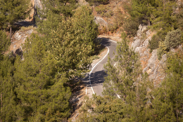 Mountain road in Turkey