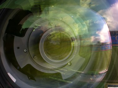 Televizyon kameranın lens.