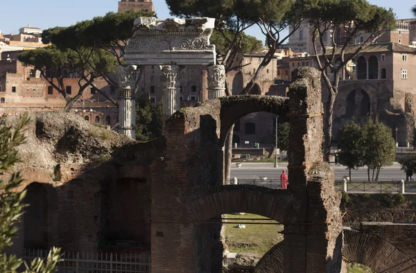 Vista do centro histórico de Roma, Itália — Fotografia de Stock