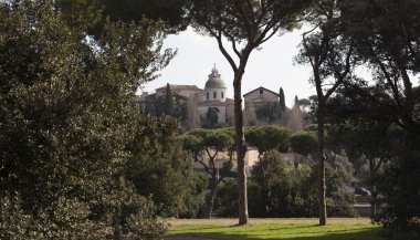 Roma. Şehir manzarası. İlgi duyulan yerler. Konumlar.