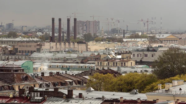 Санкт-Петербург. Вид на город с верхней точки. Россия . — стоковое фото