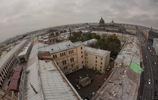 St. Petersburg. Pohled na město od horního bodu. Rusko. — Stock fotografie