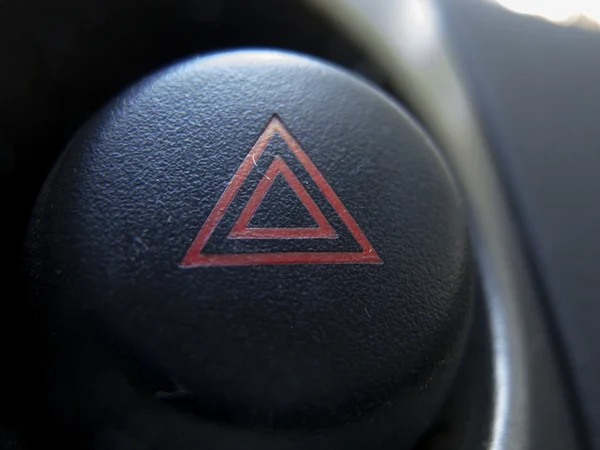 Närbild av bil-knappen. — Stockfoto