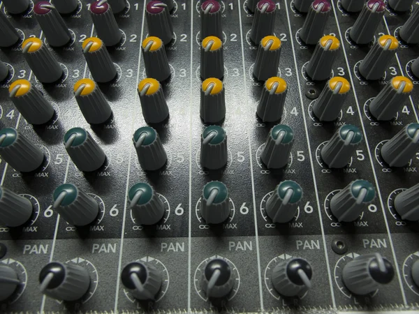 Estudio de sonido ajuste de equipos de grabación —  Fotos de Stock