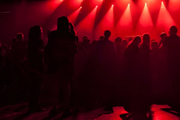 Light striking a rock concert — Stock Photo, Image