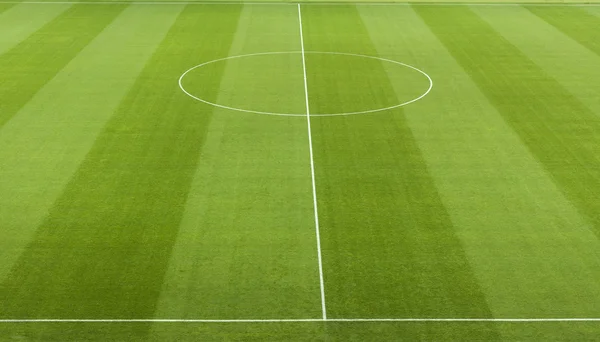 Un campo da calcio, un piano generale — Foto Stock