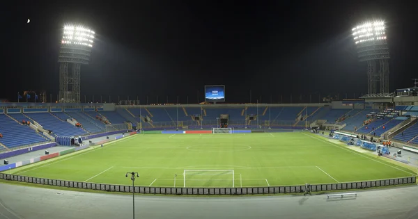 Um campo de futebol, um plano geral — Fotografia de Stock