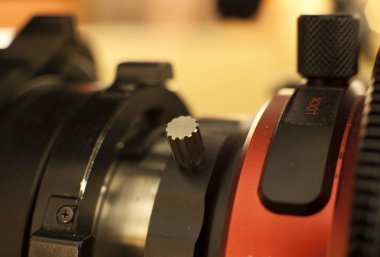 Profesyonel dijital video kamera.