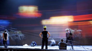 bale dansçıları silhouettes