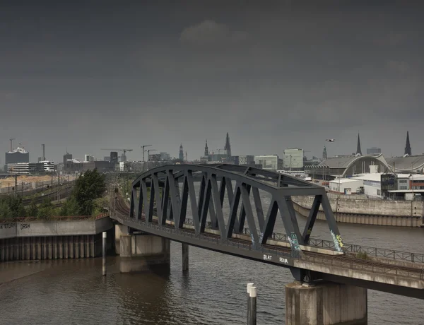 Prachtig uitzicht van Hamburg. — Stockfoto