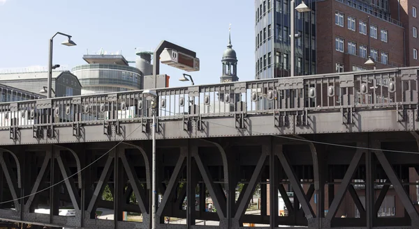 Prachtig uitzicht van Hamburg. — Stockfoto