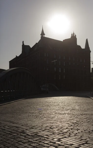 Schöne aussichten auf hamburg. — Stockfoto