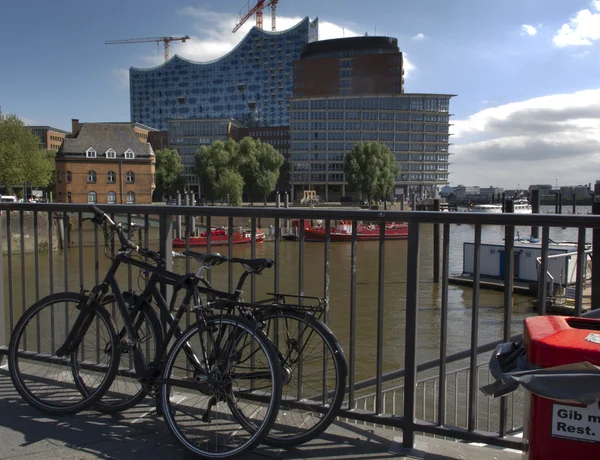 Prachtig uitzicht van Hamburg. — Stockfoto