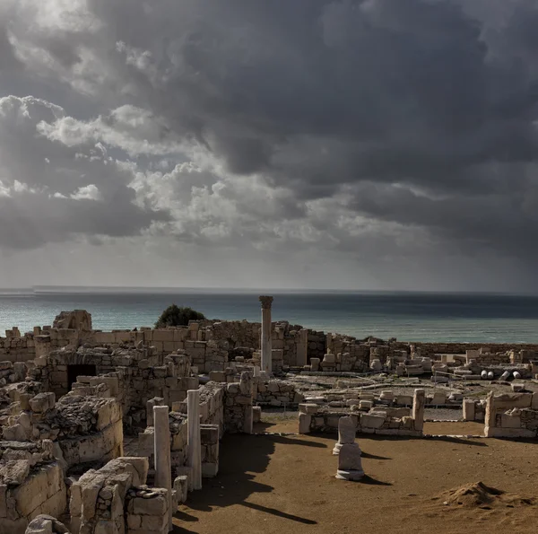 Ruines de la ville grecque antique à Chypre — Photo