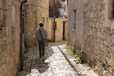 Kıbrıs Adası kırsal manzara.