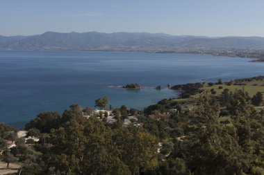 Kıbrıs adasında manzara.