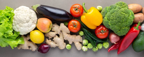 유기농 컨셉트 야채와 푸드와 샐러드 — 스톡 사진