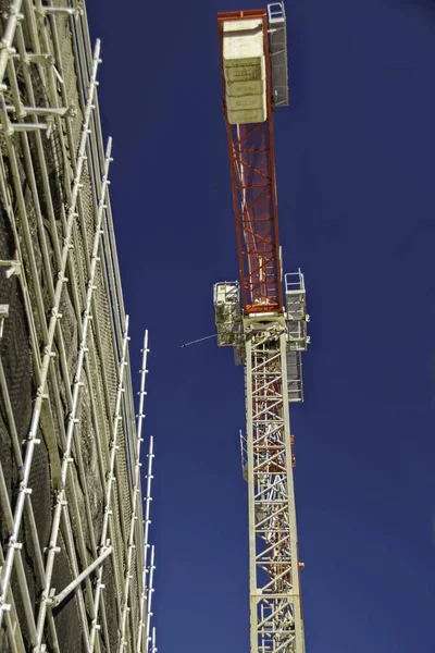 Byggnadsarbetet Byggarbetsplatsen Nya Subventionerade Bostäder Bostäder Utvecklas Beane Gosford Mars — Stockfoto