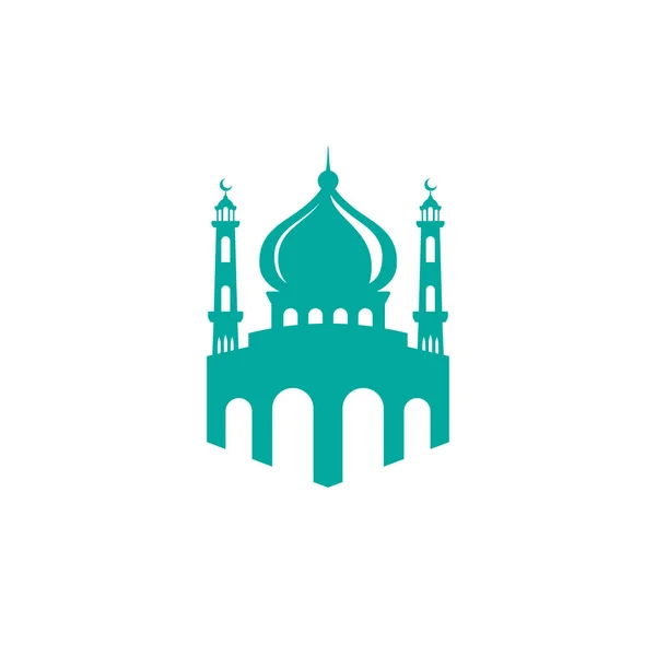 Mecset Ikon Sziluett Logó Vektor Illusztráció Tervezés Sablon — Stock Vector