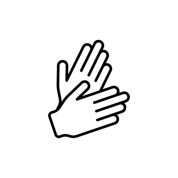 Einfache Handschuhe Symbolisieren Vektor Zeichen Symbol Persönliche Schutzausrüstung — Stockvektor