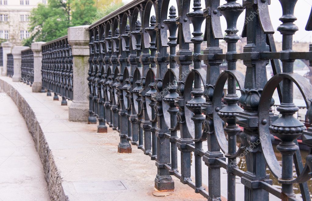 wrought iron fence