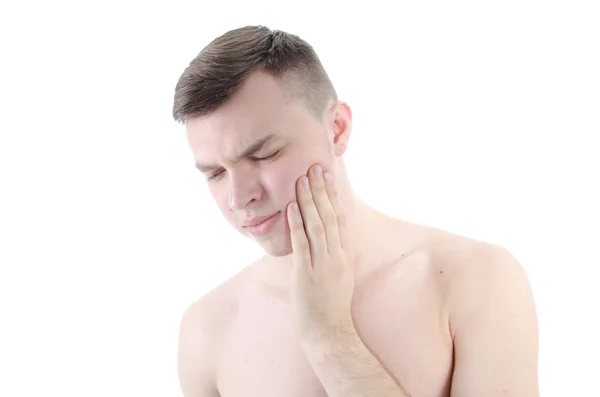 Dolor de muelas. Caries. Chico joven . —  Fotos de Stock