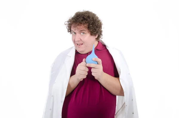 Funny fat doctor — Stock Photo, Image