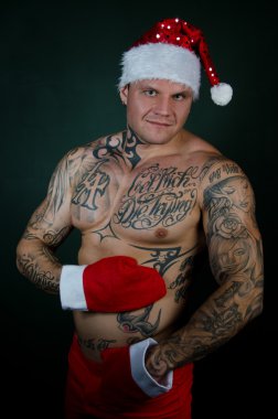 Erkekçe seksi santa.