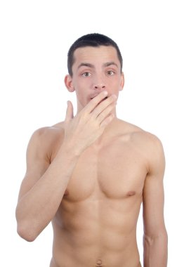 Çekici adam şaşırmış.