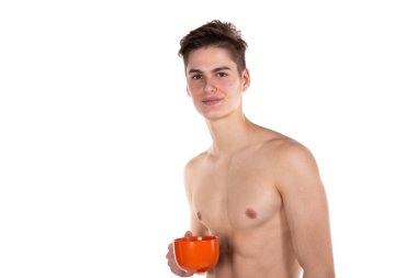 Sevgililer Günü ve yeteneği olan çekici bir genç..