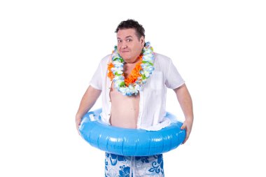 Mutlu yazlar. Komik şişman adam ve tatil.