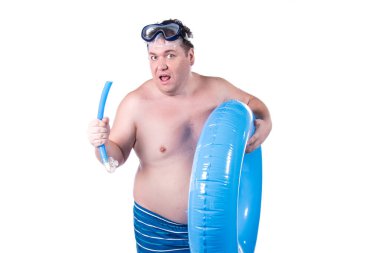 Mutlu yazlar. Komik şişman adam ve tatil.