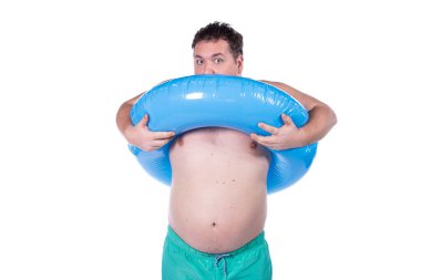 Mutlu yazlar. Komik şişman adam ve tatil.