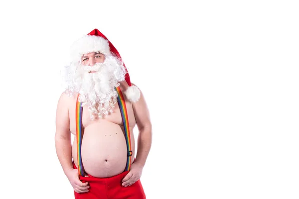 Uguaglianza Babbo Natale Grasso Divertente — Foto Stock