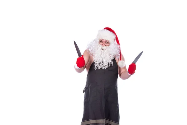 Papá Noel Está Preparando Cena —  Fotos de Stock