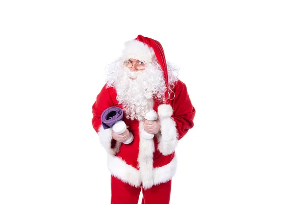 Fitness Stile Vita Sano Babbo Natale Divertente — Foto Stock