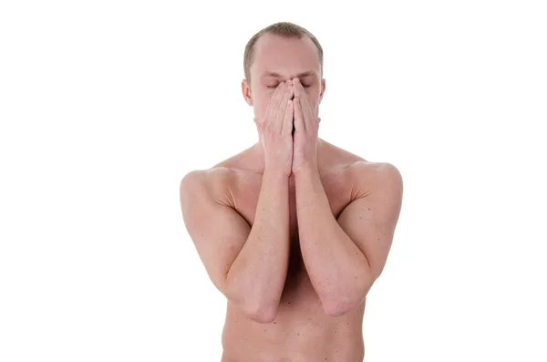 Stress Headache Attractive Young Guy — Stock Photo, Image