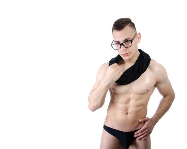 Yakışıklı genç adam ve Aziz Patrick Günü.