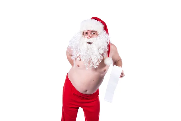 Wirusy Problemy Zdrowotne Śmieszny Mikołaj — Zdjęcie stockowe
