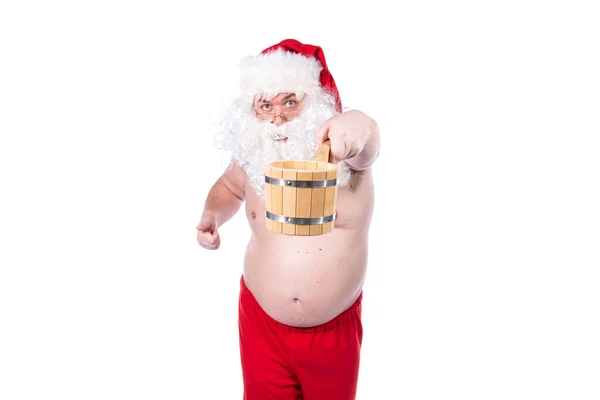 Virus Problemi Salute Babbo Natale Divertente — Foto Stock