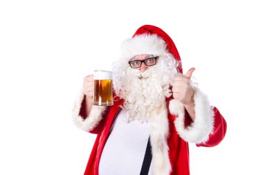 Komik Noel Baba bira içiyor..