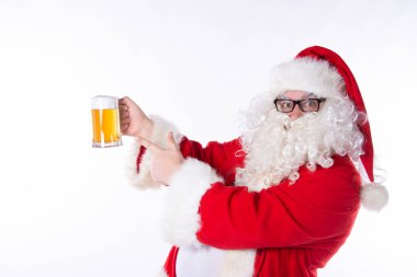 Komik Noel Baba bira içiyor..