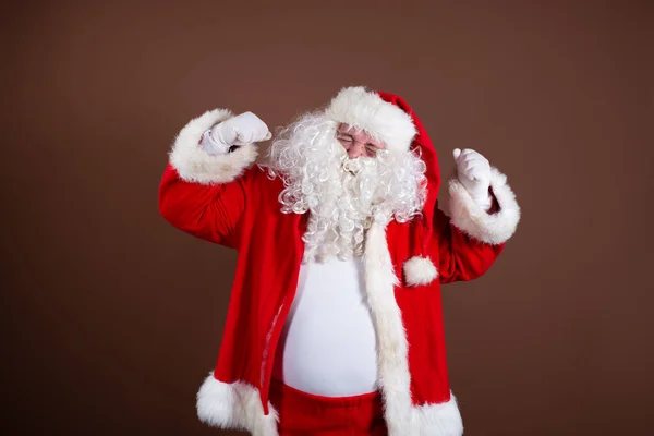 Engraçado Papai Noel Problemas Saúde Masculina — Fotografia de Stock