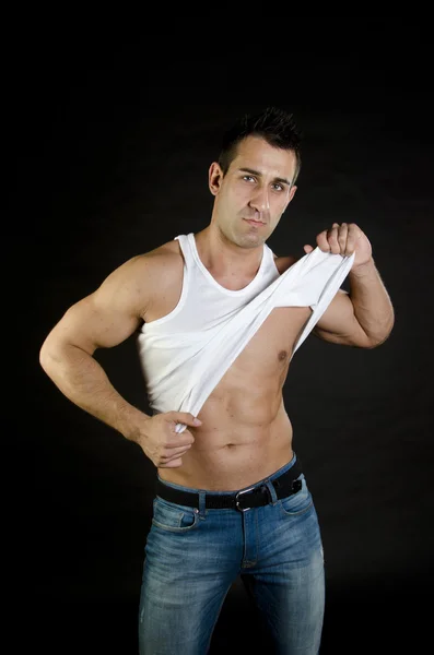 Bello muscolare ragazzo . — Foto Stock