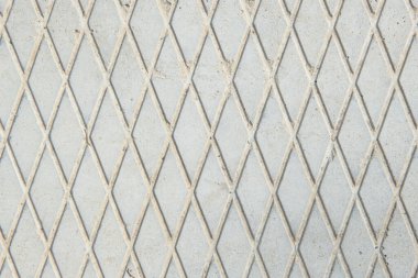 Beton döşeme. Elmas çizimi. Beton levhanın dokusu. Gri arkaplan