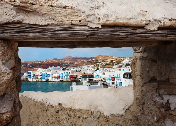 Mała Wenecja w mykonos, Grecja. — Zdjęcie stockowe