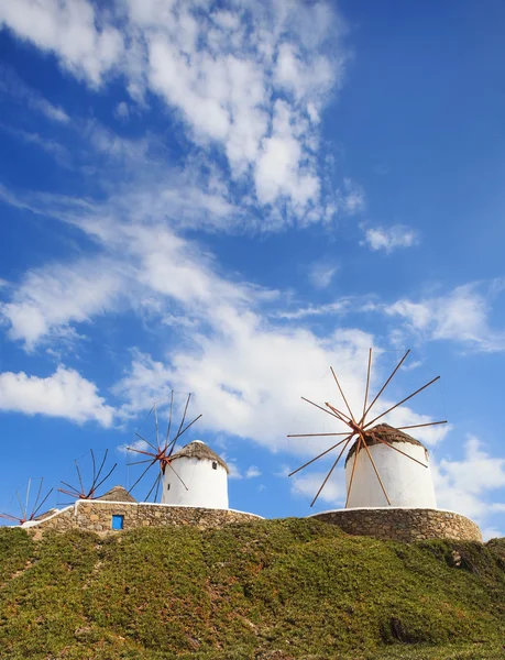 Moulins à vent de Mykonos Photos De Stock Libres De Droits